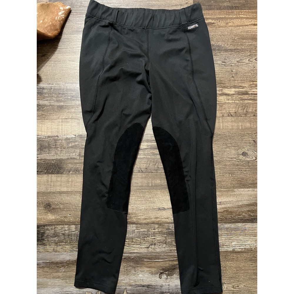 Kerrits Women's Riding Tights Pants Black Size XL Belt Loops Pocket